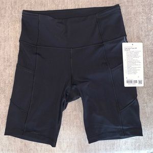 Lululemon Biker Shorts NWT black size 4